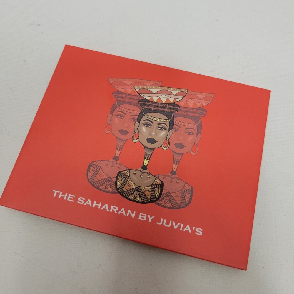 NEW Juvias Place The Saharan Eye Shadow Palette Full Size 12 Colors Orange Beige
